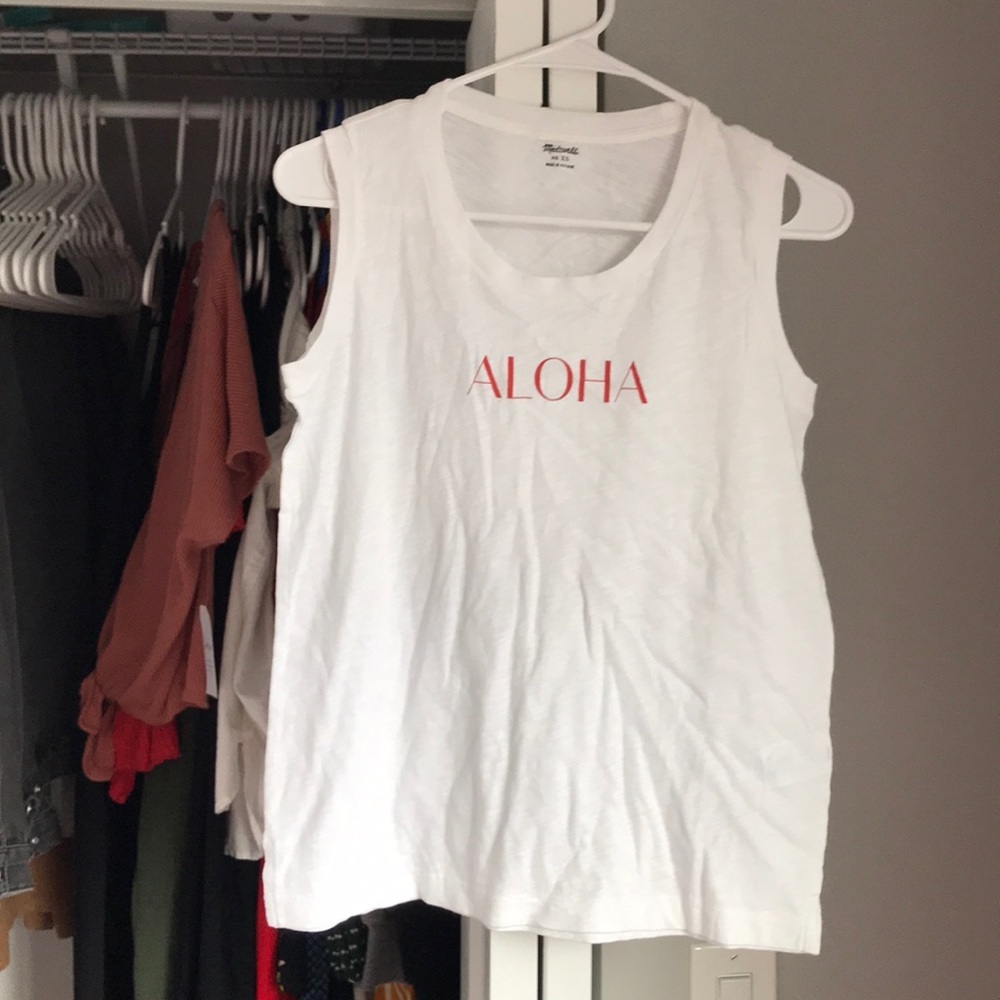 Madewell Aloha Tank, NWOT